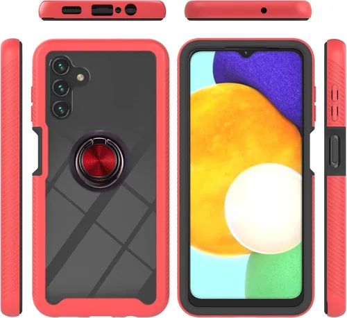 Vista 107 de Funda compatible con Xiaomi Poco X3 NFC, compatible con Xiaomi Poco X3 Pro/Poco X3 Ring Stand 3 en 1, color negro