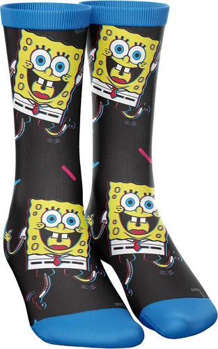 Vista 5 de SpongeBob SquarePants mens 3-pc Lounge Set With T-shirt, Pant & Socks With Patrick, Sandy, Krabs & Squidward Sizes S-xl