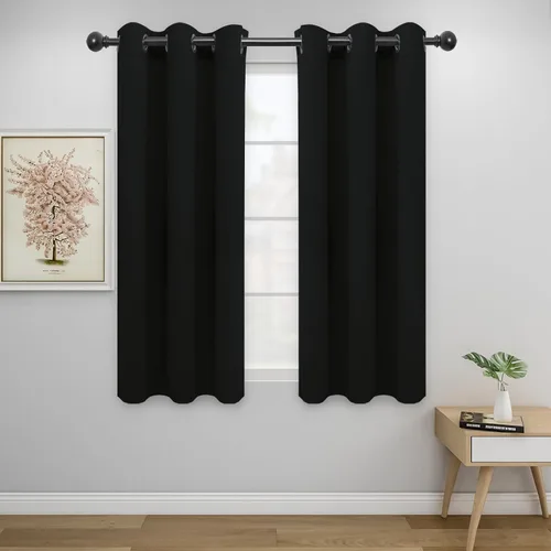 Vista 79 de Easy-Going - Cortinas opacas para dormitorio, aislamiento térmico sólido con ojales, cortinas de ventana para reducción de ruido, cortinas