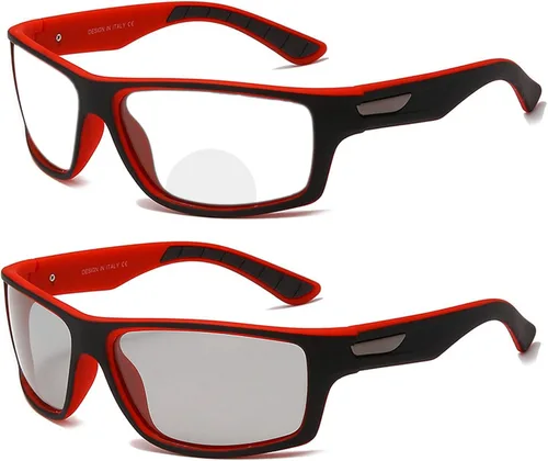 Vista 7 de Gafas de lectura multifocales fotocrómicas deportivas para hombres y mujeres, luz ultraligera transición bifocal, gafas de sol presbípicas