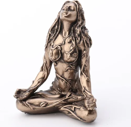 Vista 2 de Veronese Design 2.5" Madre Tierra Gaia Sentado Lotus Pose