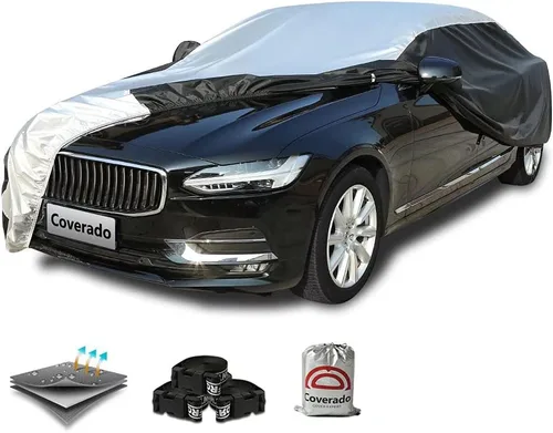 Vista 11 de Coverado Funda para Automóvil Impermeable para Todo Tipo de Clima, Fundas Exteriores Completas Ligeras 210D, Protección contra Nieve, Viento, Sol