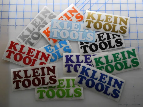 Vista 2 de Adhesivo de vinilo compatible con productos KLEIN TOOLS (3 x 1.25 pulgadas, azul ártico)