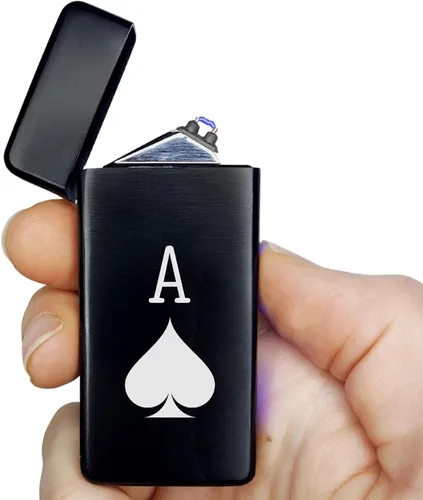 Vista 9 de Encendedor eléctrico de doble arco, recargable, USB, resistente al viento, de plasma, sin llama, para hombres