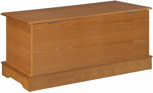 Vista 7 de Bowery Hill Cofre rectangular de madera tradicional de cedro, 40 pulgadas de ancho x 16 pulgadas de profundidad x 18.5 pulgadas de alto, acabado