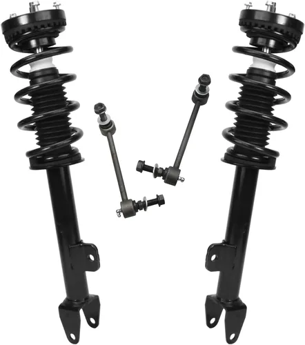 Vista 91 de Detroit Axle - Kit de 4 piezas RWD Puntales Delanteros Barras Estabilizadoras para Ford F-150 2021 2022 2023 2024, 2 Puntales con Resorte Helicoidal
