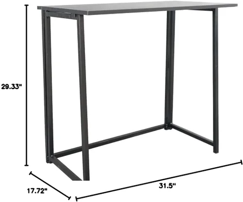 Vista 2 de Escritorio plegable para computadora, pequeño escritorio plegable ergonómico de 31.5 pulgadas para espacios pequeños, ahorro de espacio en casa