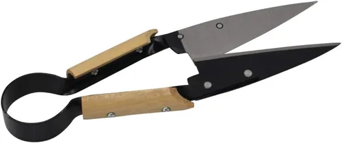 Vista 3 de Tijeras de oveja de un solo arco, hoja de acero al carbono resistente de 6.1 pulgadas, tijeras de mano de 12.5 pulgadas de largo para ovejas