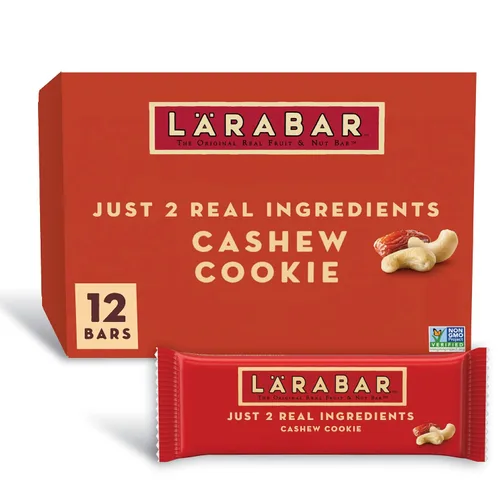 Vista 7 de Larabar Galletas de anacardo, barras de frutas y nueces, sin gluten y veganas, 10.2 onzas, 6
