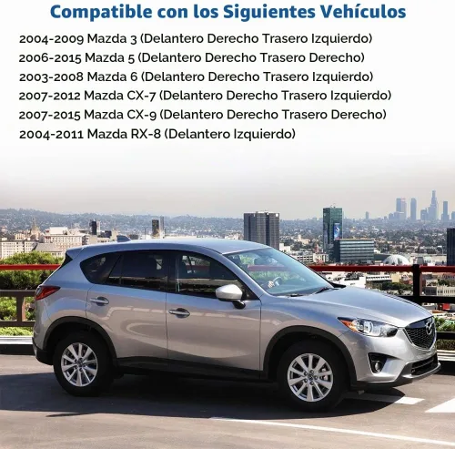Vista 4 de Reemplazo del motor de elevación de ventana eléctrica compatible con Mazda 3, Mazda 5, Mazda 6, Mazda CX-7, Mazda CX-9, Mazda RX-8, repuesto #