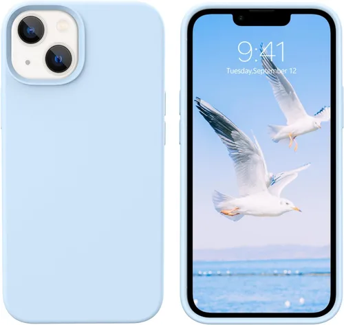 Vista 65 de GUAGUA Funda compatible con iPhone 17 Pro Max de 6.9 pulgadas, silicona líquida, goma de gel suave, delgada, forro de microfibra delgada