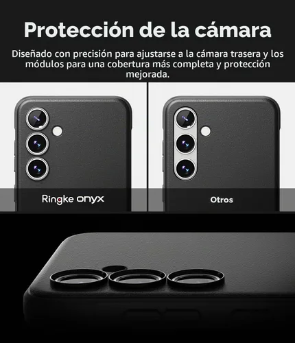 Vista 3 de Ringke Onyx Funda para Samsung Galaxy S24 FE [compatible con MagSafe] resistente al aceite y a la suciedad, protección mejorada del lente