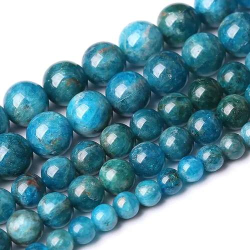 Vista 83 de 4mm 90 piezas Cuentas de piedra natural de turquesa africana para hacer joyería Cuentas sueltas de gemas redondas para pulseras, collares, aretes