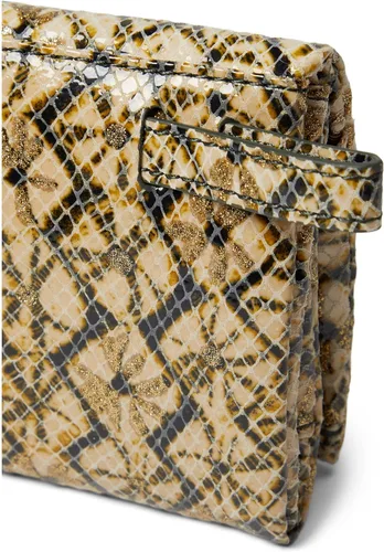 Vista 4 de HOBO Keen - Cartera triple para mujer, forro de poliéster con cierre de botón a presión, práctica y elegante cartera compacta, Twinkle Print, Keen