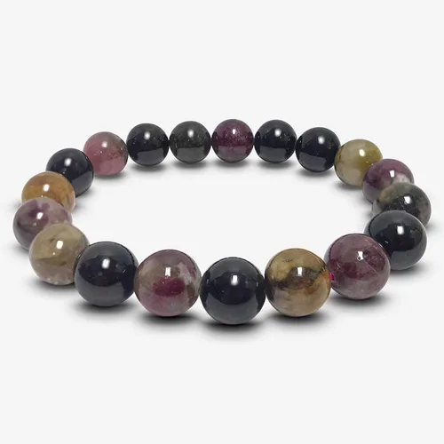 Vista 352 de Gem Avenue Handmade Round Bead Stretch Bracelet Unisex Natural Stone Beaded Jewelry for Men & Women, Elastic Wristband for Daily Wear