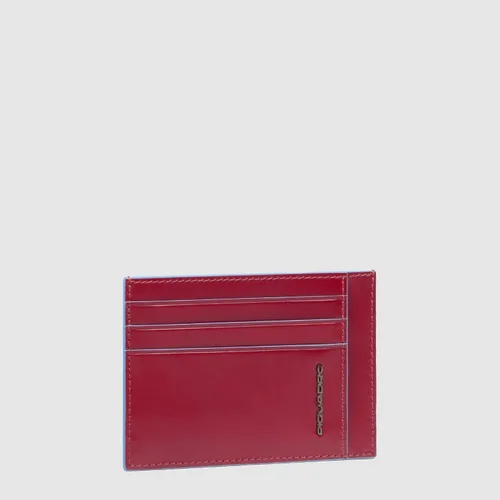 Vista 2 de Piquadro Estuche para tarjetas de crédito para hombre, impresión, talla única, Rojo -, Estuche para tarjetas de crédito