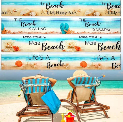 Vista 28 de Boao 4 paquetes de bandas de toalla para silla de playa, esenciales para piscina y crucero, elásticas y resistentes al viento, clips para toallas
