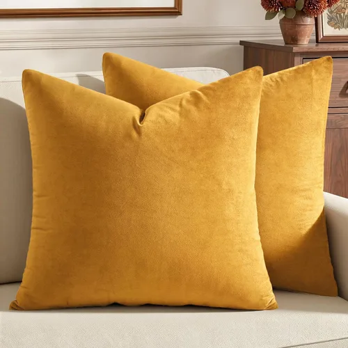 Vista 36 de MIULEE Paquete de 2 fundas de almohada de terciopelo decorativas rectangulares lumbares, fundas de cojín suaves sólidas para sofá, sofá, dormitorio