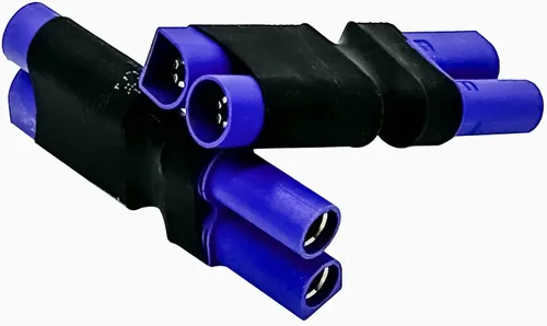 Vista 5 de EC5 macho a EC5 conector hembra sin adaptador de cable, adaptador de conector EC5 para RC FPV Car Plane Drone LiPo batería EC5 conversión de puerto