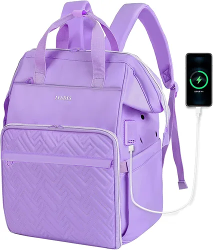 Vista 16 de Leudes Mochila Bolsa para Tejer, Organizador de Almacenamiento de Hilo, Bolsa de Ganchillo Grande Tote, Regalo de Navidad, Estuche Portador de Hilo