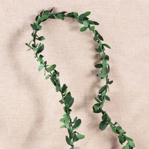 Vista 4 de BESPORTBLE Guirnalda artificial de imitación follaje hojas verdes corona vid para Navidad, boda, fiesta, ceremonia, DIY, 295.3 in/295 pulgadas