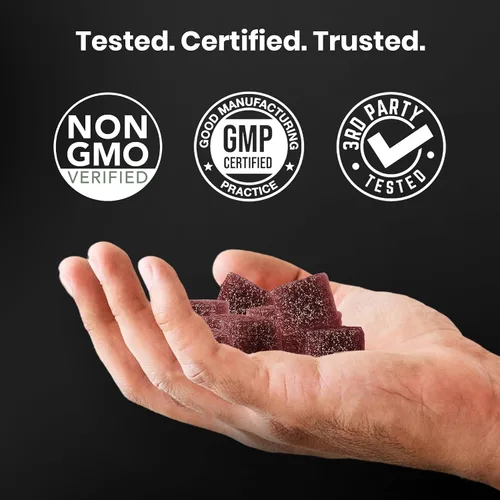 Vista 5 de Cured Shilajit - Gomitas para hombres con más de 85 minerales traza, ácido fúlvico y húmico Energía natural, resistencia y apoyo de resistencia