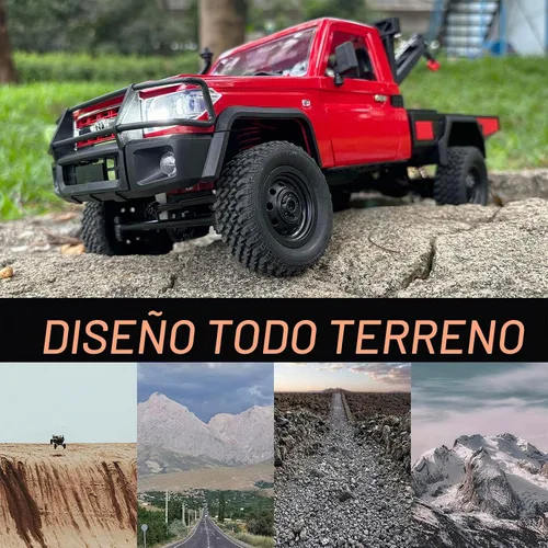Vista 4 de WPLDEWAN Camión MN82T RC con grúa 1/12 RC Crawler Off Road