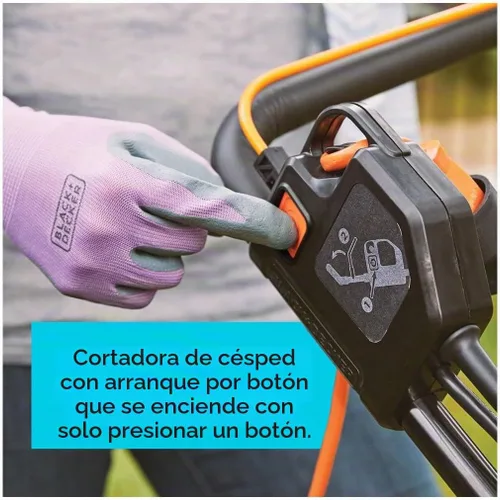 Vista 18 de BLACK+DECKER Cortacésped eléctrico con cable, 13 amperios, plataforma de corte de 20 pulgadas, ajuste de altura de 6 ajustes, almacenamiento
