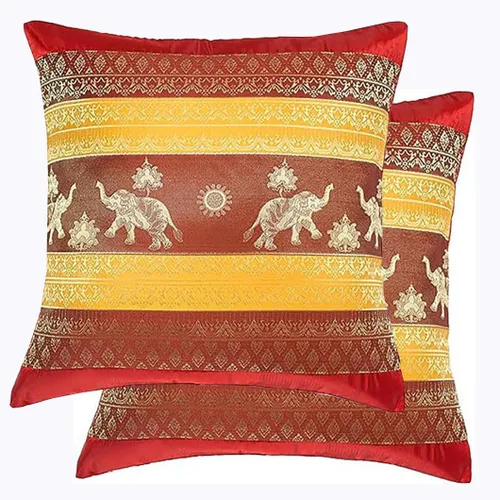Vista 20 de Fundas de almohada decorativas de 16 x 16 pulgadas (15.7 x 15.7 in) con estampado de elefante y sol, funda de cojín para sofá, silla, cama, cierre