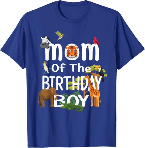 Vista 26 de Camiseta de fiesta de animales con temática de zoológico para niño de cumpleaños, Negro