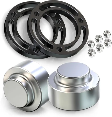 Vista 14 de MAXRACING - Kit de nivelación frontal de 1.5 pulgadas, espaciadores de elevación de puntales, para tracción de 2 y 4 llantas