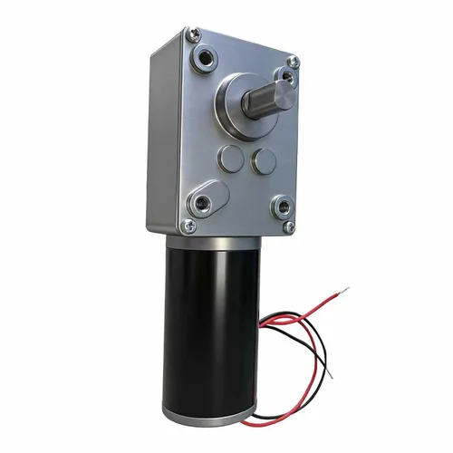 Vista 12 de DC 12V 25RPM 4.4 lbs.cm 0.236 in Ejes individuales Motor de engranaje helicoidal reversible con cable, motor de reducción de velocidad de alto par