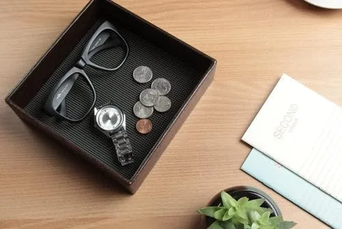 Vista 3 de Jack Cube MK206E - Bandeja de almacenamiento de artículos de papelería cosmética, organizador de artículos de papelería para llaves, teléfono