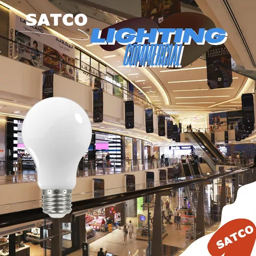 Vista 3 de Satco S12420-Bombilla LED A19 de 8.2 W, blanco suave, 90 CRI, 3000K, 120 voltios (paquete de 24)