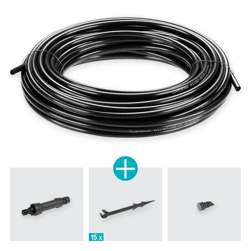 Vista 4 de Gardena Set de inicio Plantado Filas Microsistema de goteo Tamaño S