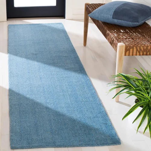 Vista 41 de SAFAVIEH Himalaya Collection - Alfombra decorativa, 2 x 3 pies, color azul, lana hecha a mano, ideal para zonas de alto tráfico en entrada, sala