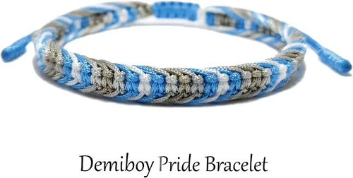 Vista 2 de LAMIBEE Pulsera tibetana con diseño de pansexualidad bisexual LGBT Proud Love Brazaletes de cuerda de amuleto y bohemio para mujeres y hombres