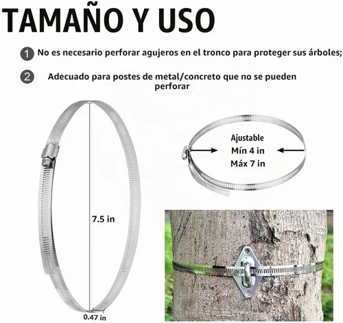 Vista 3 de Kit de accesorios para toldo, kit de accesorios para toldo con cuerda de alambre de acero inoxidable 304 para velas Kit de 50 piezas