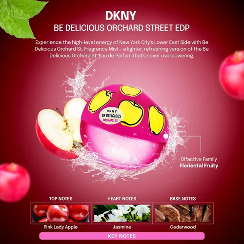 Vista 4 de DKNY Be Delicious Orchard St. Eau de Parfum Perfume Spray para mujer
