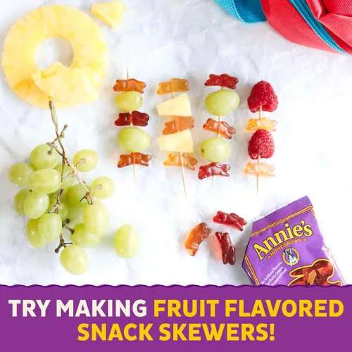 Vista 11 de Annie's Organic Berry Patch - Snacks de frutas con sabor a conejito, sin gluten, 10 bolsas, 7 onzas