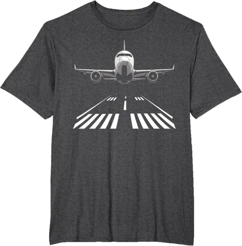 Vista 21 de Airplane Take Off Runway Pilot Jet T-Shirt Negro