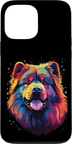 Vista 23 de Watercolour Colourful Dog Chow Chow Case for iPhone 16