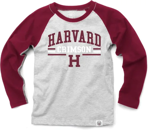 Vista 4 de Wes and Willy NCAA playera raglán de manga larga para niños