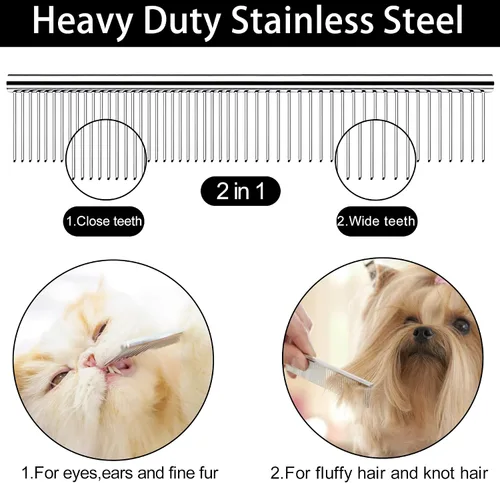Vista 7 de Tijeras de Peluquería para Perros con Punta Redonda de Seguridad, Kit de Tijeras de Peluquería para Mascotas, Tijeras para Perros para Peluquería