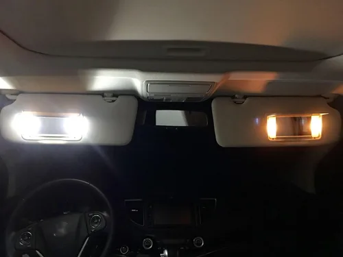 Vista 4 de Kit de luces LED para interiores, accesorios para Honda CR-V HR-V 2013-2020 2021 6000 K, cúpula de mapa, blanco, espejo de tocador, puerta, cajuela