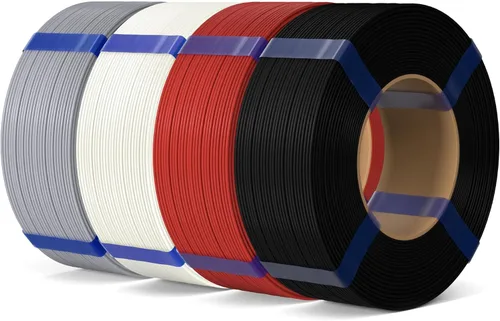Vista 27 de ELEGOO Filamento de relleno básico PLA 1.75mm negro 4KG, filamento para impresora 3D sin carrete precisión dimensional +/- 0.02mm, PLA para 4*2.2