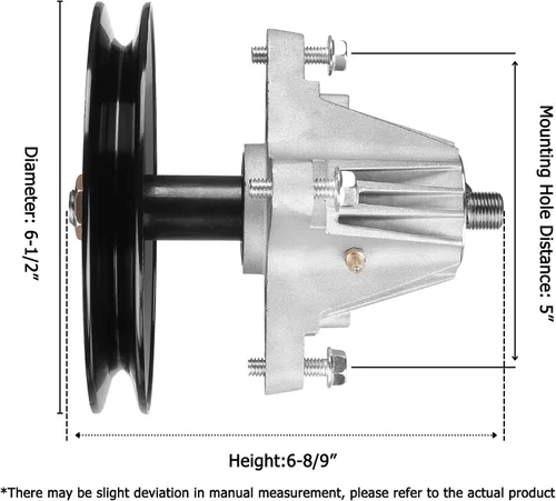 Vista 2 de Conjunto de husillo 918-04865A para cortacésped Cub Cad - 618-04636 Husillos de cubierta aptos para Cub Cad LTX1045 LTX1046, Craftsman LT2000