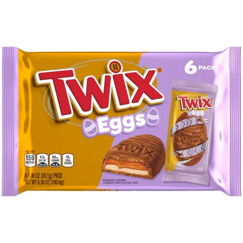 Vista 10 de TWIX Dulces de Chocolate a Granel Envueltos Individualmente, Tamaño Completo, Barra de Dulce de Chocolate con Galleta y Caramelo, Perfecta