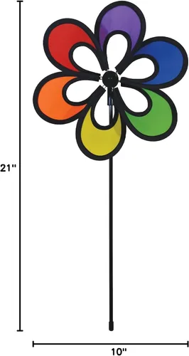 Vista 4 de In the Breeze 2675 Rainbow Windee Wheelz Flower Spinner