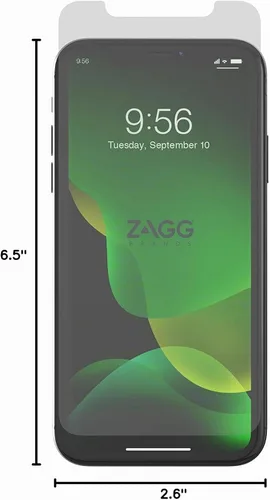 Vista 5 de ZAGG InvisibleShield Glass+ protector de pantalla, vidrio templado de alta definición fabricado para Iphone de Apple